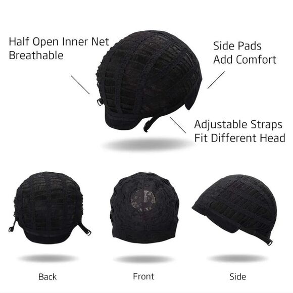 Morvally Short Straight Black Wig with Bangs Natural Looking Heat Resistant Hair - Picture 6 of 6